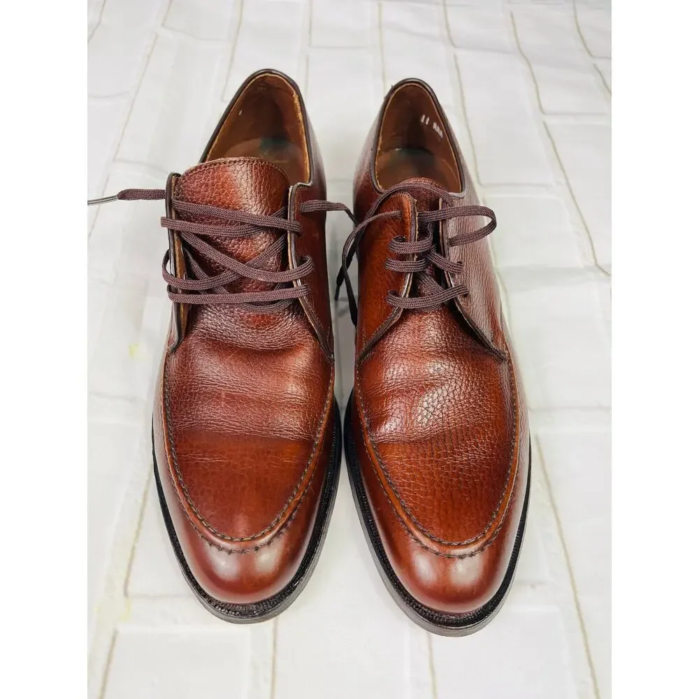 NEW Hanover men's brown leather dress shoes sz 11AAA
